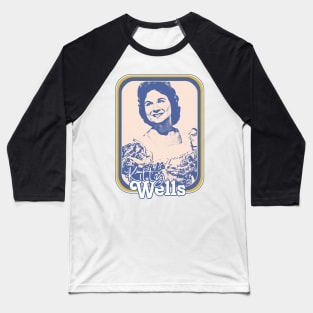 Kitty Wells /// Retro Style Country Artist Fan Design Baseball T-Shirt